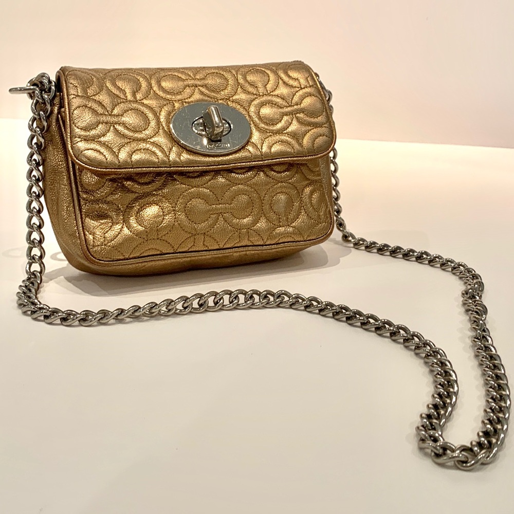 Coach crossbody with chain